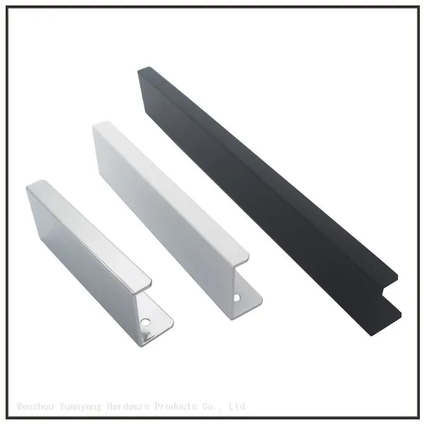 Wholesale T Bar Kitchen Custom Long Silver Black Gold Cabinets Aluminium Pull Polished Handle photo-2