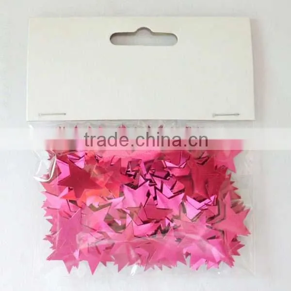 5mm Dia Party Decoration Multicolored Star Shaped PVC Confetti/ PET Sequins photo-5