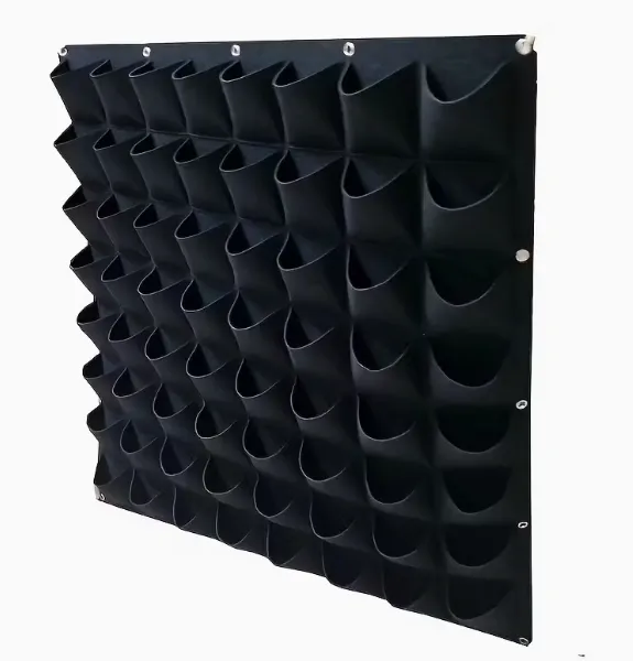Eco-friendly Felt Multi-pocket Vertical Hanging Garden Planter Breathable Wall Mounted Grow Bags for Vegetables photo-5