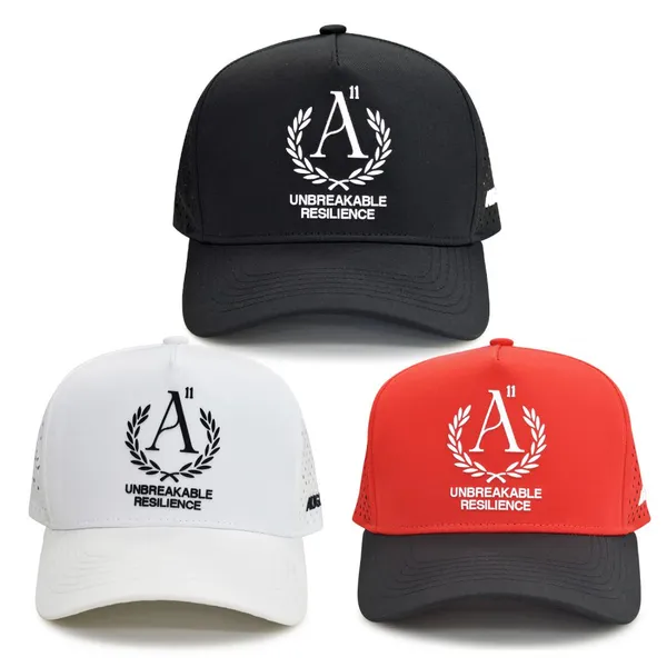 Premium Laser Cut Athletic Baseball Cap With Ventilation Holes