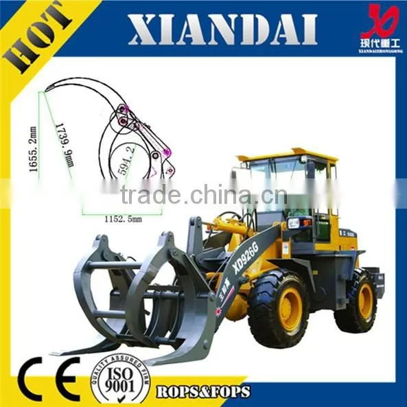 XD926G 2.0T Timber Loader (Log loader Wood Grab loader )with CE FOR SALE MADE IN CHINA  express