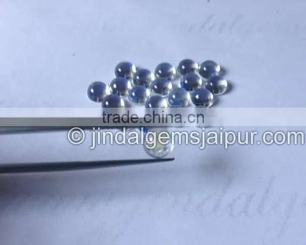 Wholesale Loose Gemstone Rainbow Moonstone Smooth Round Cabochons photo-2