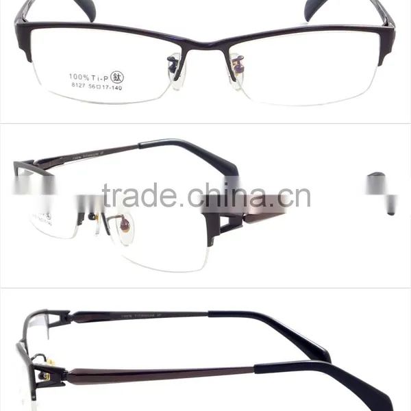 2015 New Style Half Rim Titanium Eyeglasses Frame photo-3