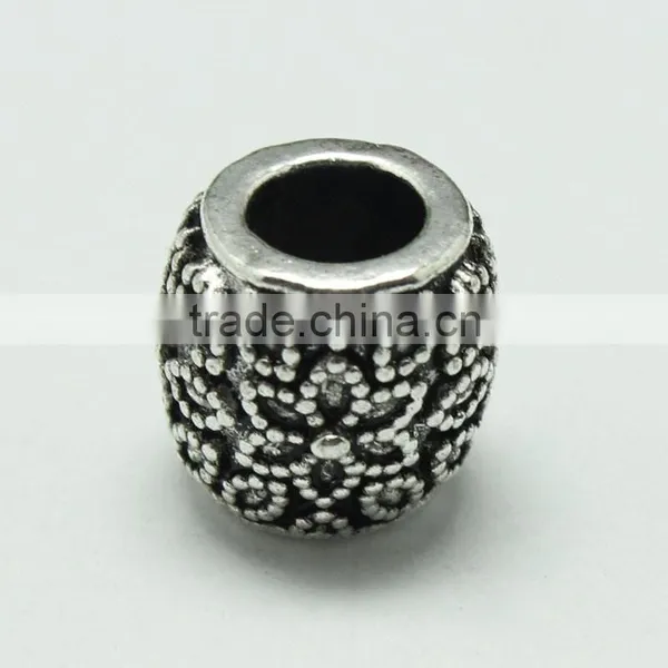 Pdora Jewelry Accessories Cylinder Carving Slider DIY Zinc Alloy Beads for Bracelets photo-5
