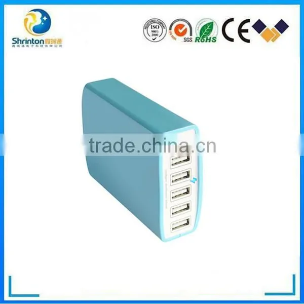 Portable 60W Universal Multi Travel Power Adapter 6 Port USB Charger For Samsung Mobile Phone Tablet Pc With Factory Price photo-5