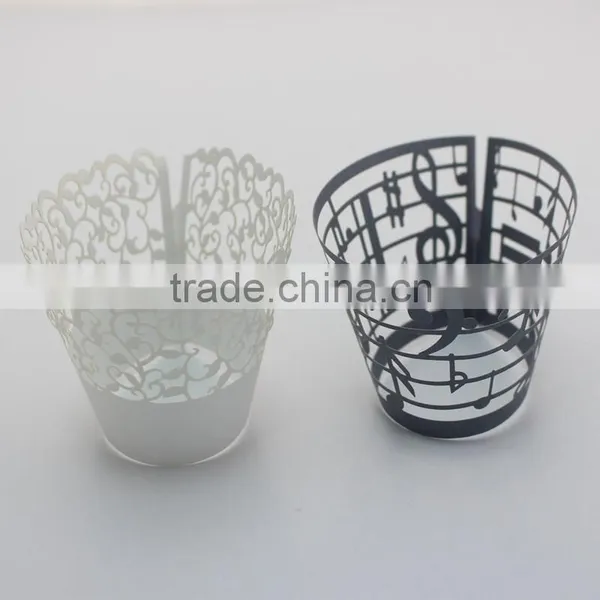 Wedding Baby Shower Party Decor Laser Cut Cupcake Wrappers photo-6