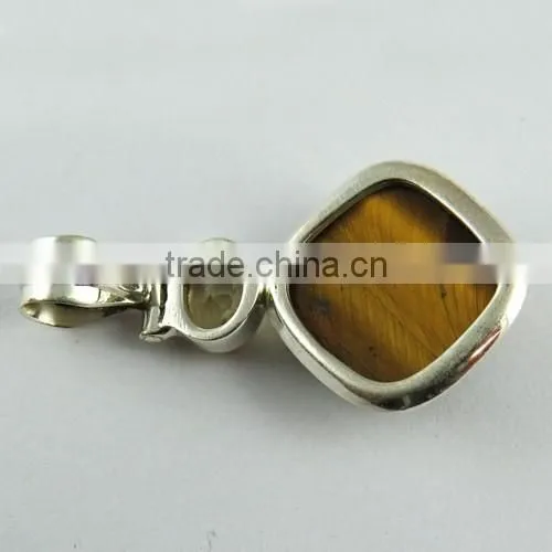 Fashion Citrine Tiger' Eye Pendant, Online Silver Jewellery, 925 Silver Jewellery photo-6