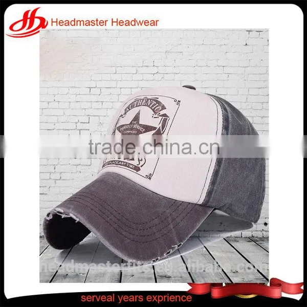 Wholesales Custom Cotton Distressed Washed Baseball Cap photo-2