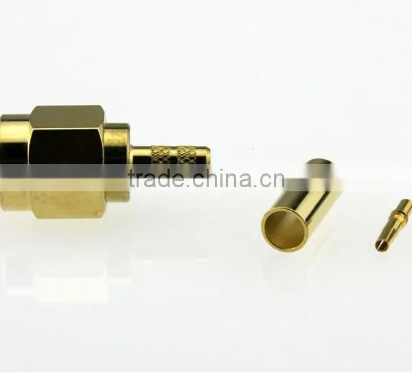 Reverse Pin SMA Straight Crimp Plug Male Connectors photo-2