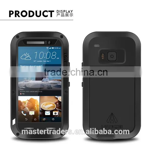 Original LOVE MEI Powerful Metal Waterproof Dirtproof Shockproof Protective Case For HTC One M9 MT-3529 photo-2