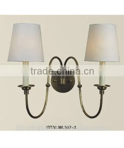 Brass Wall Lamp Double Lights WL567-2
