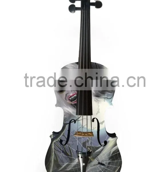 Dacorative Nice Art With Halloween Style Violin photo-3