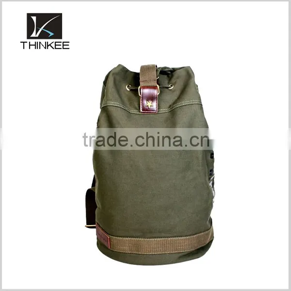 OEM Drawstring Backpack Fashion Backpack Bag 2016 New Products Canvas Drawstring Backpack photo-3