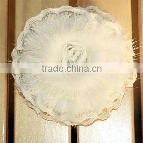 2016 Wholesale Handmade 7 cm Mink Fur Flower for Acessories photo-3