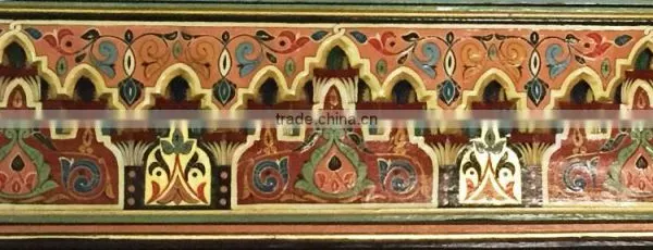 Moroccan Hand Painted Wood Table Border
