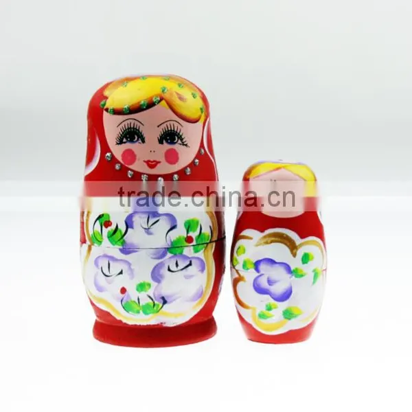 2016 Hot Sale Custom Printing Wooden Chinese Factory Nesting Dolls Set photo-2