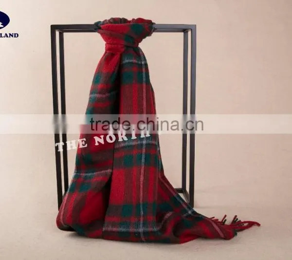Wool Cashmere Scottish Tartan Scarf WCS14112212 photo-2