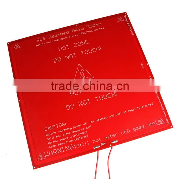 DIY I3 3D Printer PCB Hot Bed Mk2b 12/24 Dual Power Mk2a Dimensions 214 * 214 209MM Hole Spacing Heatbed for 3d Printer Machine photo-3