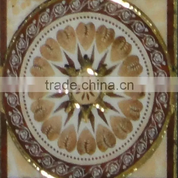Popular Ceramic Decoration Polishd Golden Taco 100x100MM 73X73MM TILES photo-2