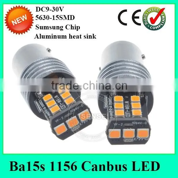 Auto Led Bulbs 1156 Tail Turning Light Ba15s Base Error Free Canbus Led photo-2