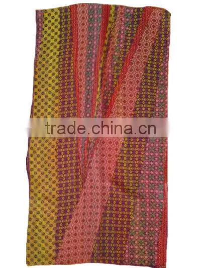 Printed Silk Scarf Shawl de Chine