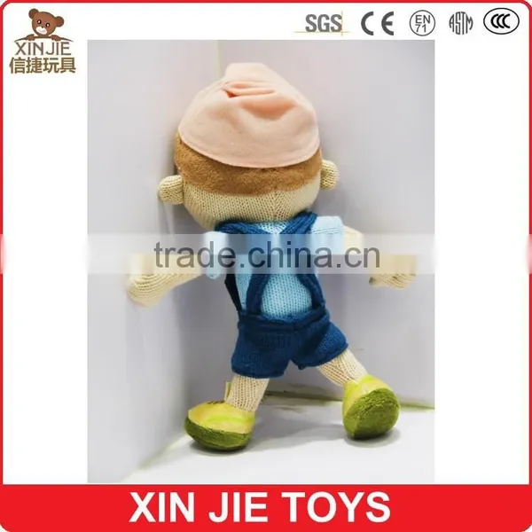 12inch Knitted Doll Custom Cute Knitted Fabric Doll Funny Boy Doll for Kids photo-4