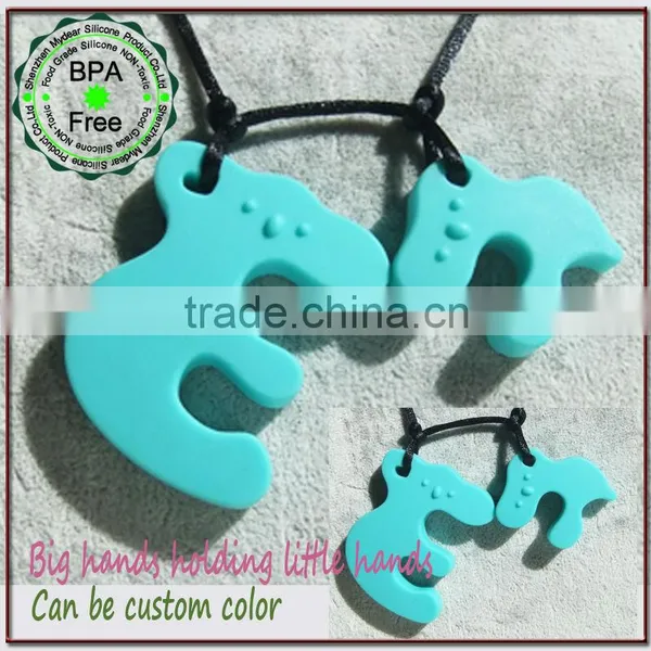 New Design BPA Free Silicone Baby Chew Toy Necklace photo-5