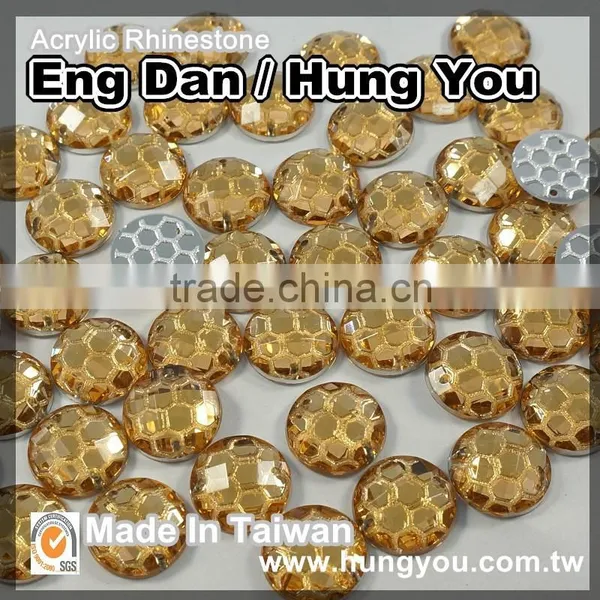 Lead Free Round Shape 10mm Sew On Rhinestone photo-3