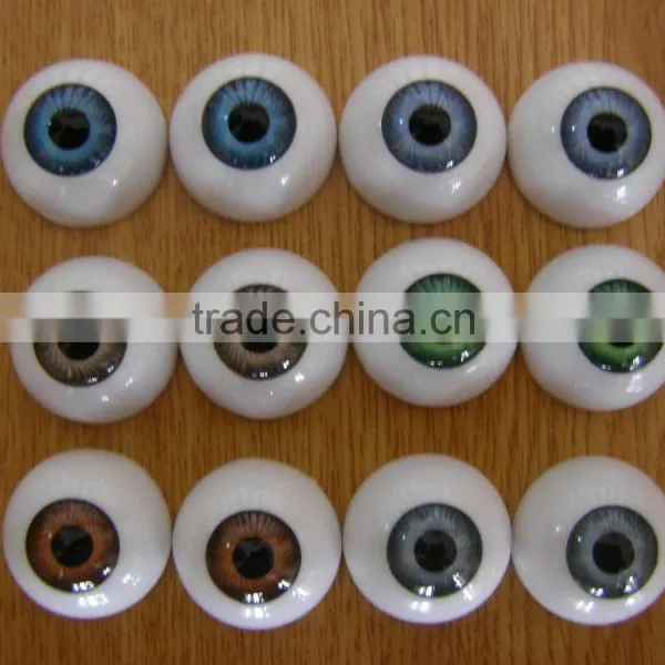 High Quality Colourful Plastic Eyes in Round Ball Half-round and Oval photo-3