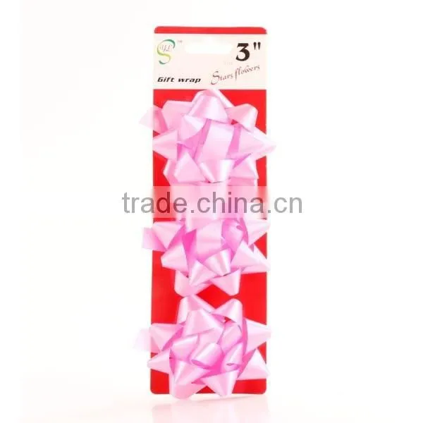 Various Metallic Decoration Ribbon Star Pre-made Ribbon Bow photo-3