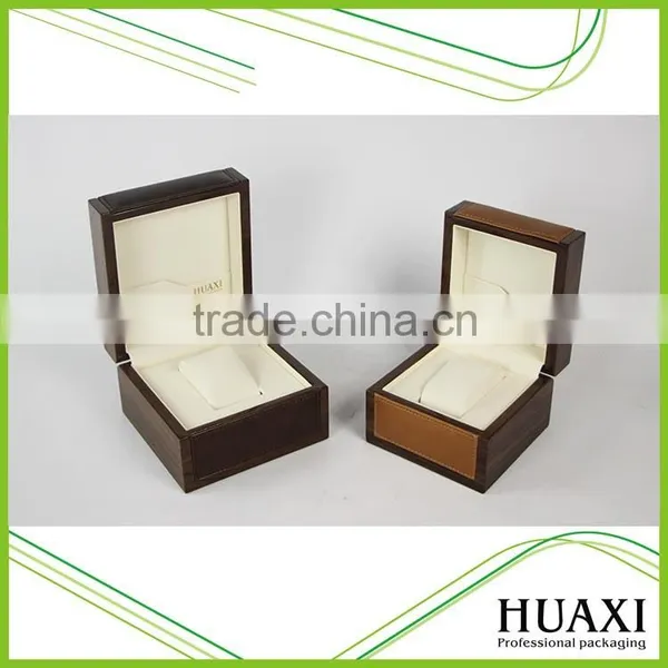 Glossy Wooden Storage Box Gift Wrist Watch Storage Box With PU Inside photo-6