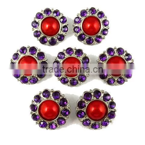 Hot Sale Wholesale Retail Sewing Button Acrylic Rhinestone Button With Shank Pearl Christmas Button For DIY Flower Center photo-2