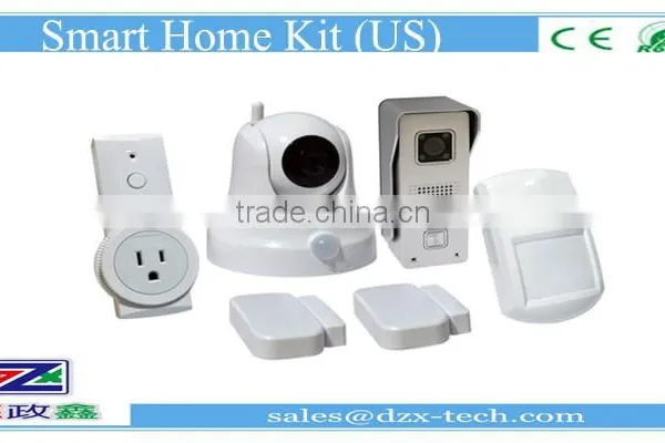 DZX Smart Home Kit With Door Bell+IP Camera+door Sensor+intelligent EU Socket+motion/gas Sensor, IoT photo-5