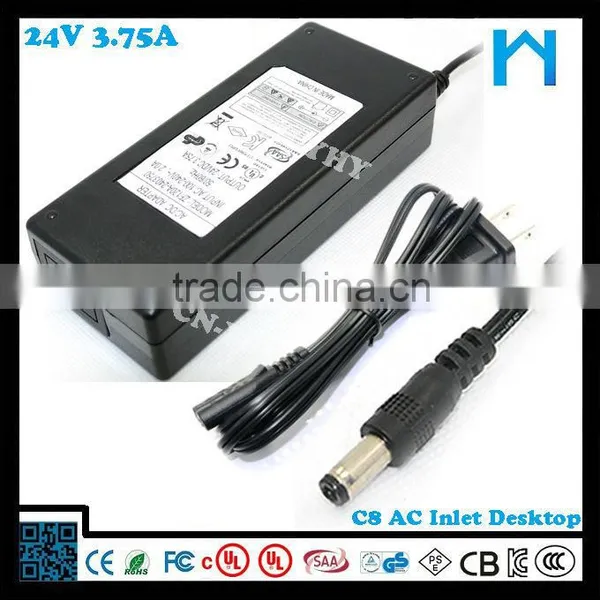 Low Price for 3d Printer Ac/dc 24V 3.75a Switching Power Adapter photo-4