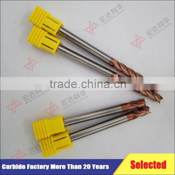 Carbide 4 Flutes CNC Milling Cutters End Mill With HRC45 HRC55 HRC60 HRC65, Carbide End Mills Quality Choice photo-2
