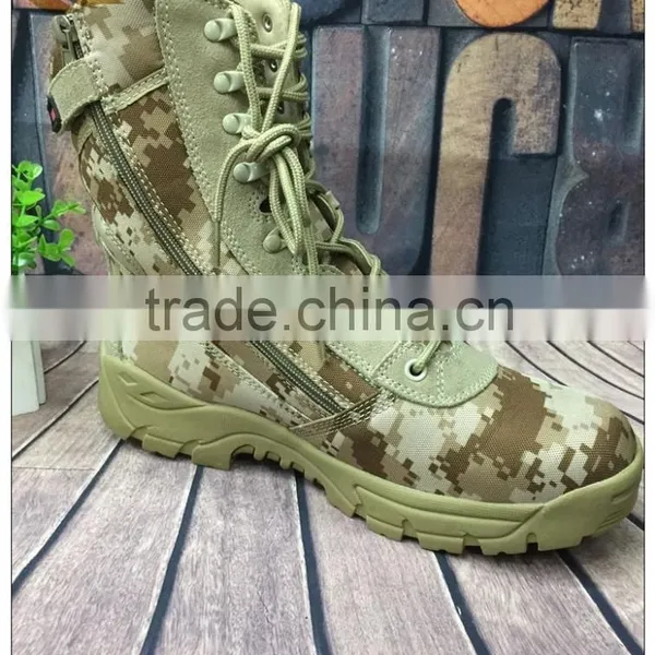 China Fashion Men Dress Waterproof Camouflage Military Tactical Boots Shoes photo-2