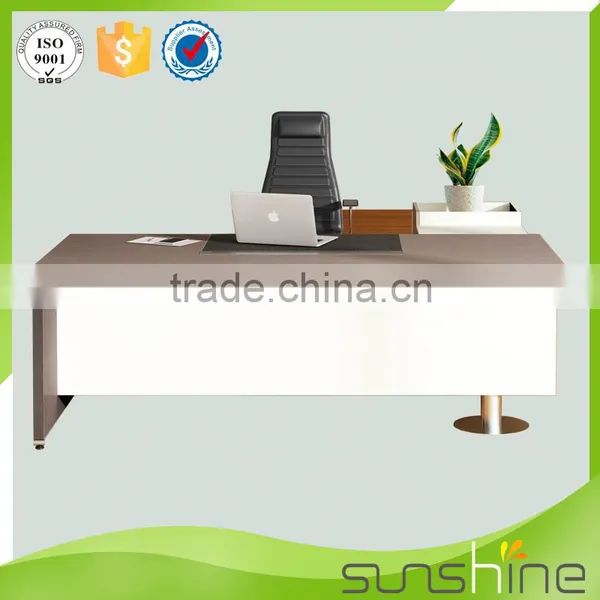 Sunshine Office Furniture Division Head Office Use Quick Assembly Wooden Work Table Middle Executive Desk With Drawers photo-2