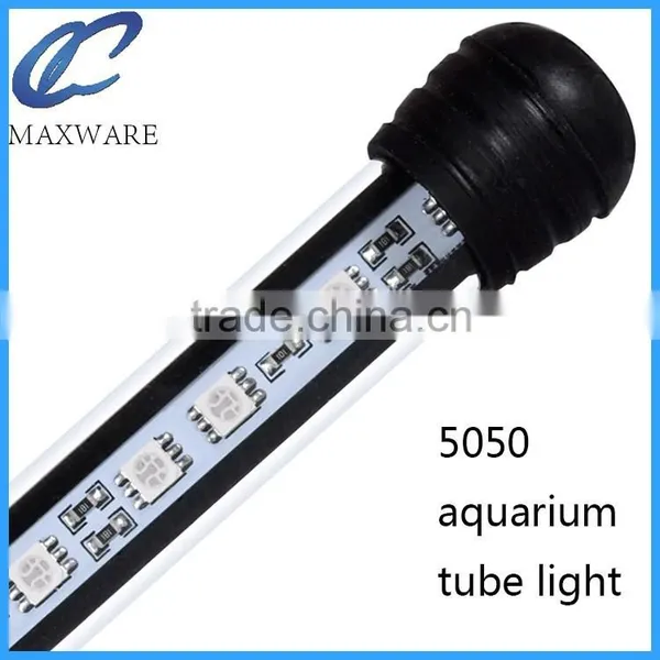 Wholesale Aquarium Accessories Fish Tank IP68 Led Mini 5050 RGB 12v 24v Underwater Glass Tube Light photo-3