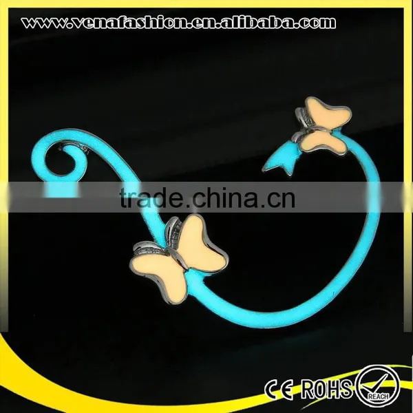 Glow in the Night Butterfly Clasp Fancy Cheap Chinese Earring photo-4