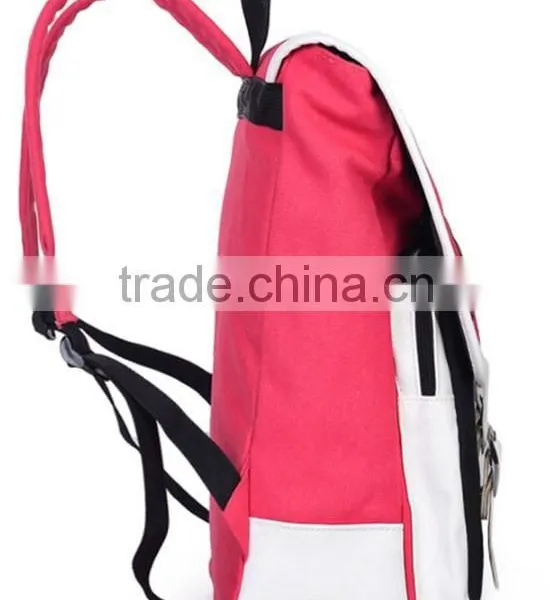 2015 New Fashion Blue Canvas Backpacks Wholesale photo-3