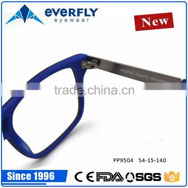 2016 China Latest New Collection Square TR & Metal Glasses Spectacle Frames photo-5