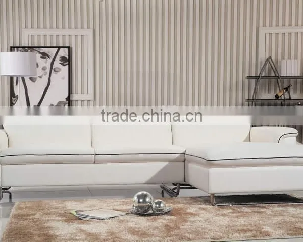Turkish Stainless Steel Frame Leather Sofa Furniture 2016 photo-3