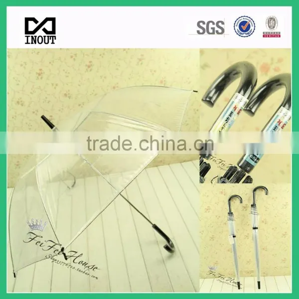 Bubble Umbrella Manufacture in China Fashion Stick Japanese Transparent Umbrella