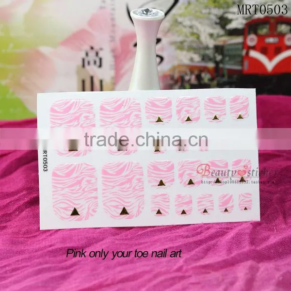 Pink Only You Toe Nail Polish Sticker/nail Art