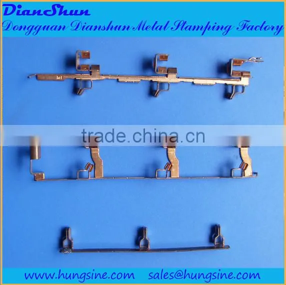 Metal Stamping Parts,Used for Power Socket Parts,Made of Brass,Customized Designs Welcome
