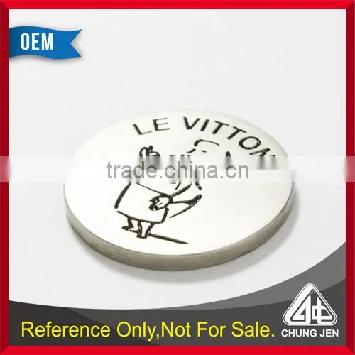 Best Selling Laser Logo Soft Cloisonne Supermarket Trolley Coin Token photo-3