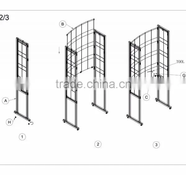 Ceramic/Stone/Mosaic/Tile Display Rack Floor Standing Promotion Shelf photo-4