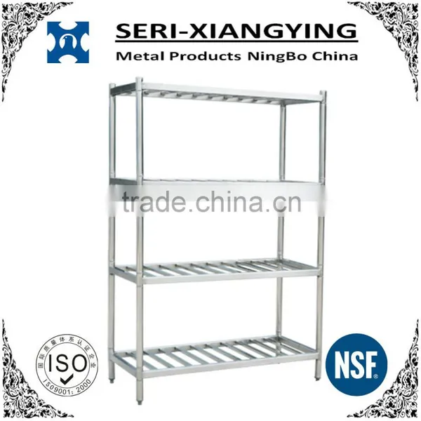 NSF Approval Stainless Steel Storage T-bar Shelf for Pantry