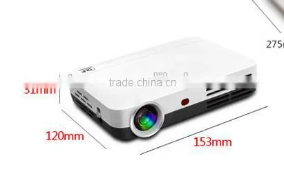 Cheap 2500 Lumens 1280x800 Android 4.2 Wifi Active Shutter 3D Portable Pocket Smart TV HDMI USB Mini DLP Projector, for Business photo-2