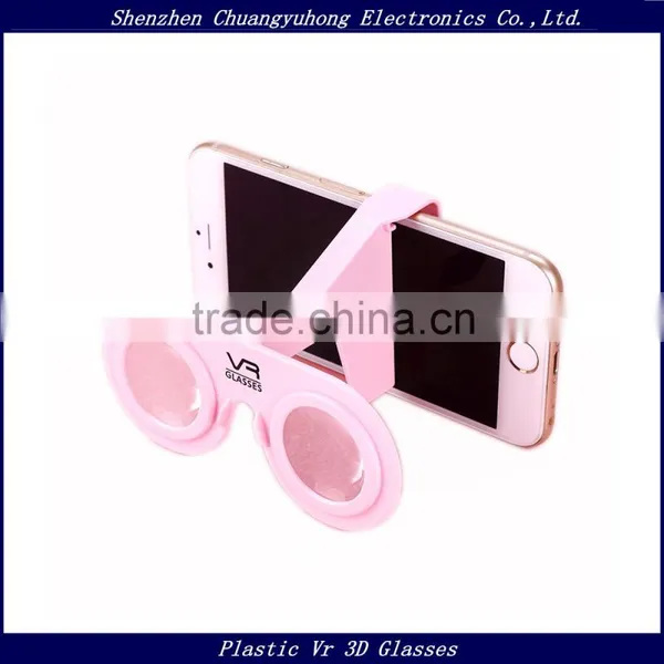 Small VR Glasses Portable Vr Headset 3D Glasses Cheap Virtual Reality Custom Brand Smartphone 3D Glasses Christmas Gift VR Box